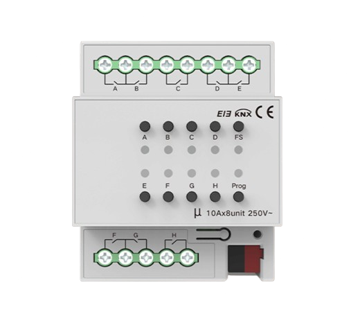 Akubela KNX 8-Gang Switch Module with 10A relays