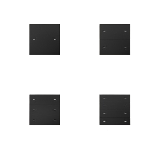 Akubela KNX Scene Panel with 2 to 8 programmable touch buttons