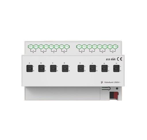 Akubela KNX Switch Module with 8 relay outputs and 16A capacity