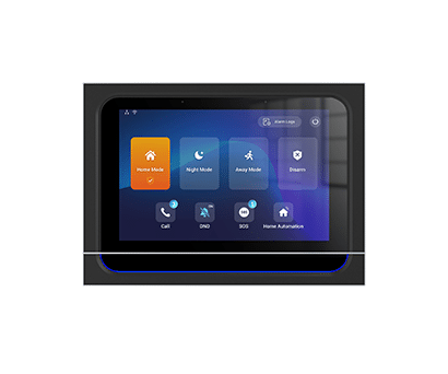 Akubela SmartPanel with 4-inch touchscreen interface front view
