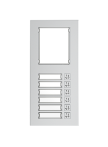 Akuvox MD06 expansion module with 6 backlit speed-dial buttons for R20K and R20B front view