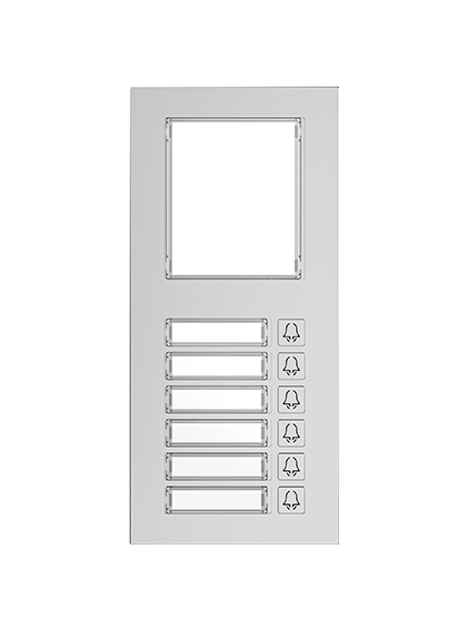Akuvox MD06 expansion module with 6 backlit speed-dial buttons for R20K and R20B front view