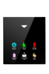 EAE KNX Mona Card Holder with glass touch surface and RFID detection