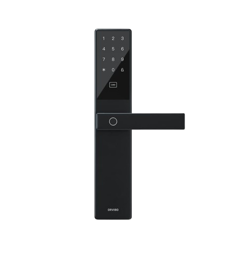 Orvibo Smart Lock C1 in obsidian black finish front view