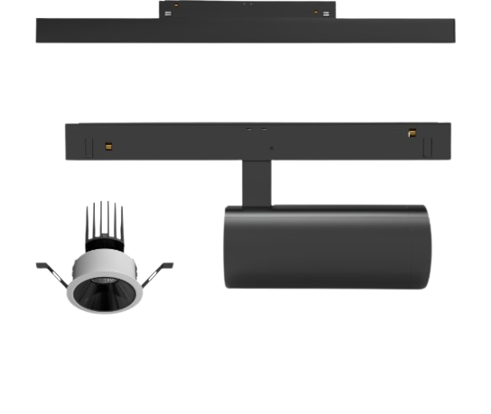 Orvibo Zigbee Smart Lighting Series including magnetic track lights, anti-glare spotlights, and S Series light strips